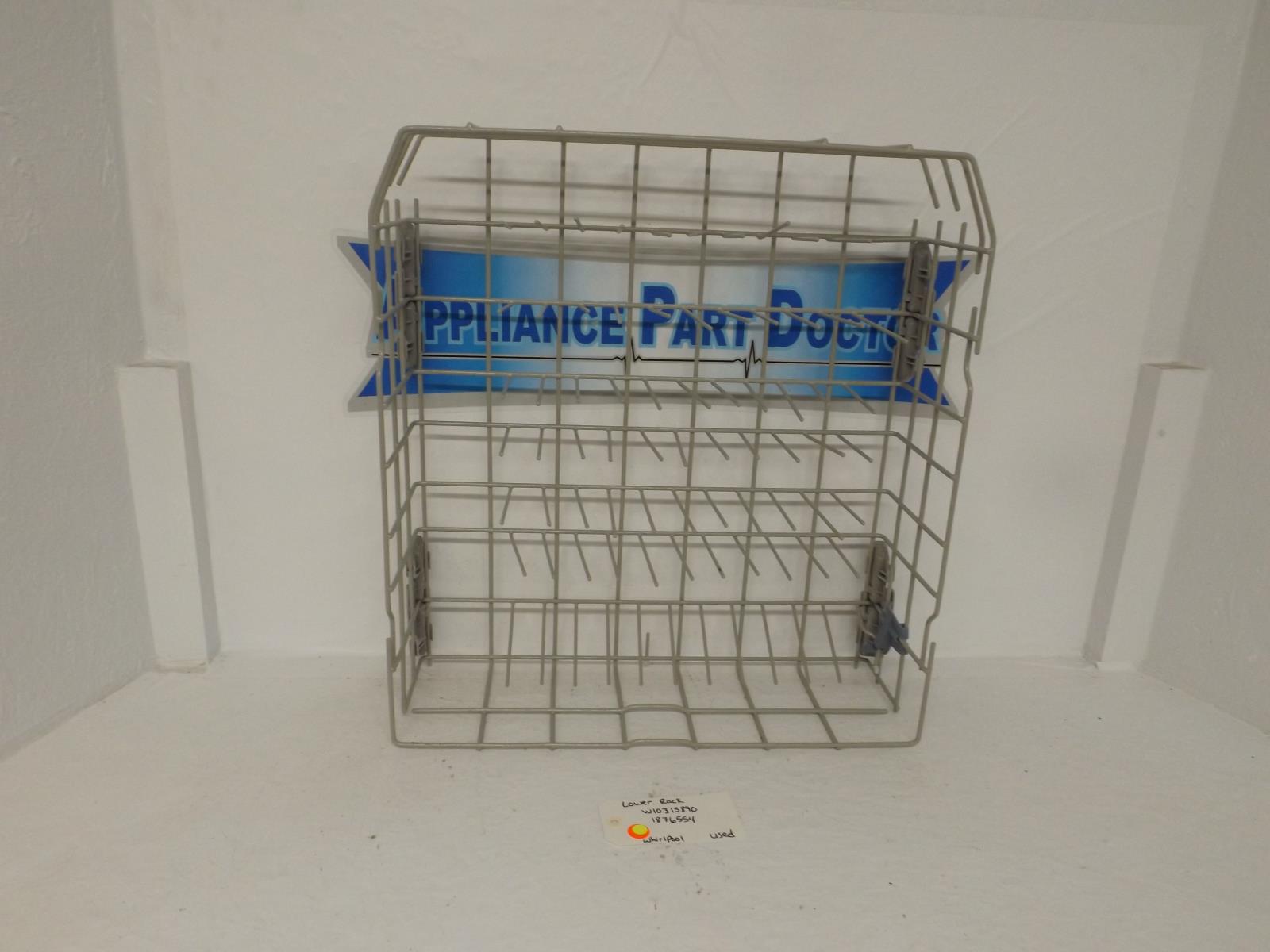 Whirlpool Dishwasher W10315890 1876554 Lower Rack Used Whirlpool Dishwasher W10315890 1876554 Lower Rack Used